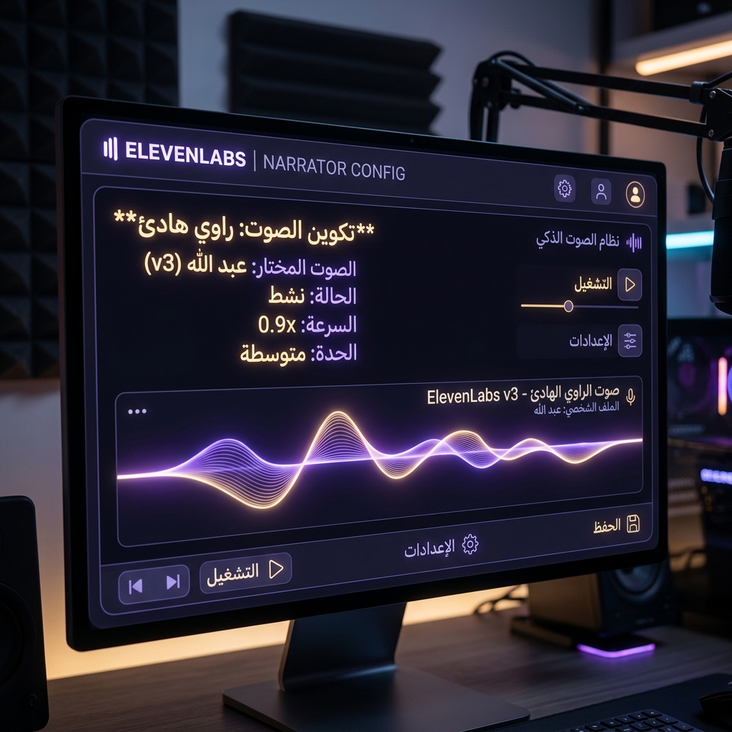 توليد السيناريو الصوتي المحسن لـ ElevenLabs v3