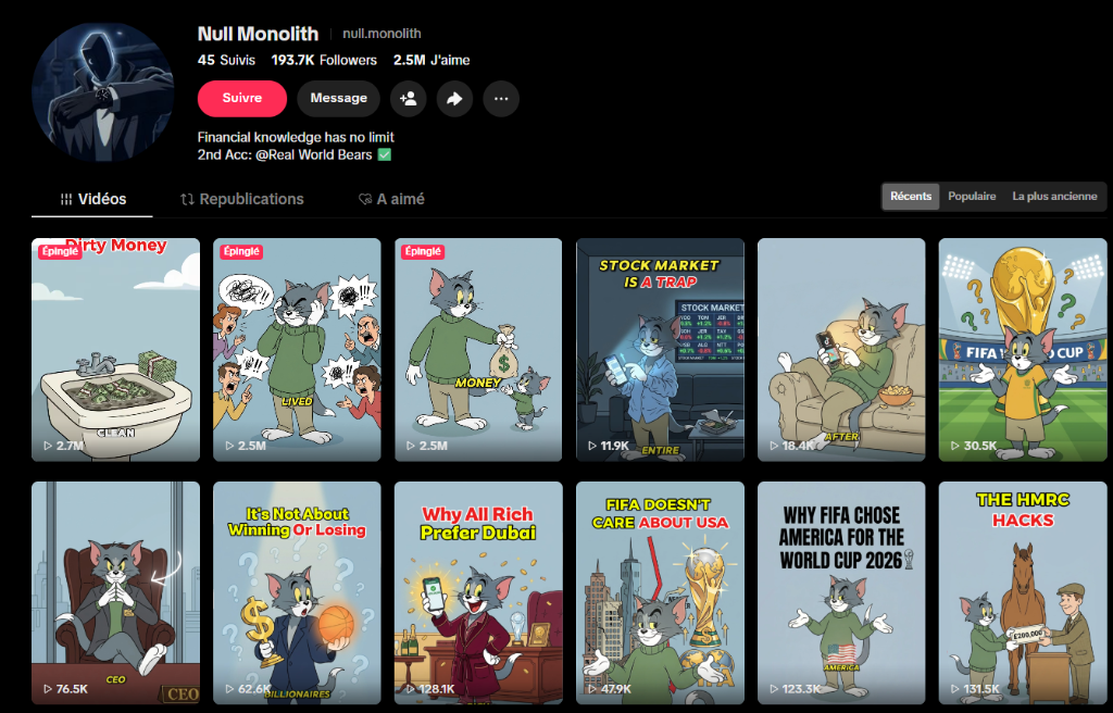 TikTok Profile Null Monolith